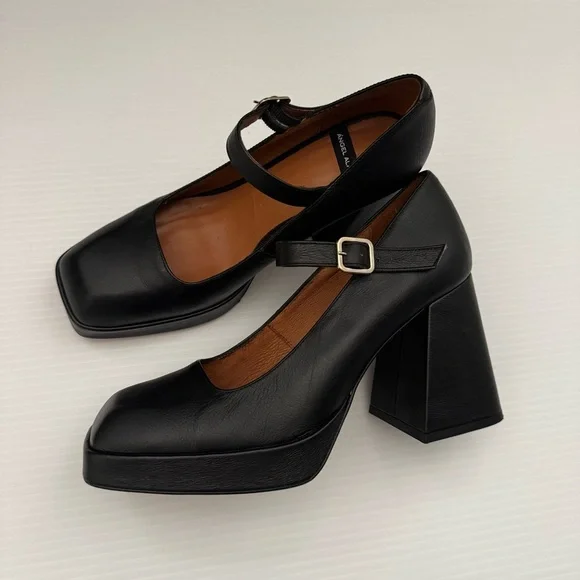 Anthropologie Angel Alarcon Ankle-Strap Heels Sz. 38 - Picture 7 of 14